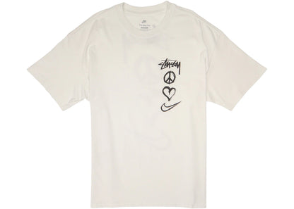 nike x stussy peace, love, swoosh t-shirt (asia sizing) white