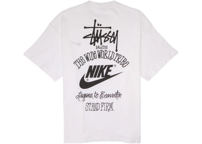 nike x stussy the wide world tribe t-shirt white