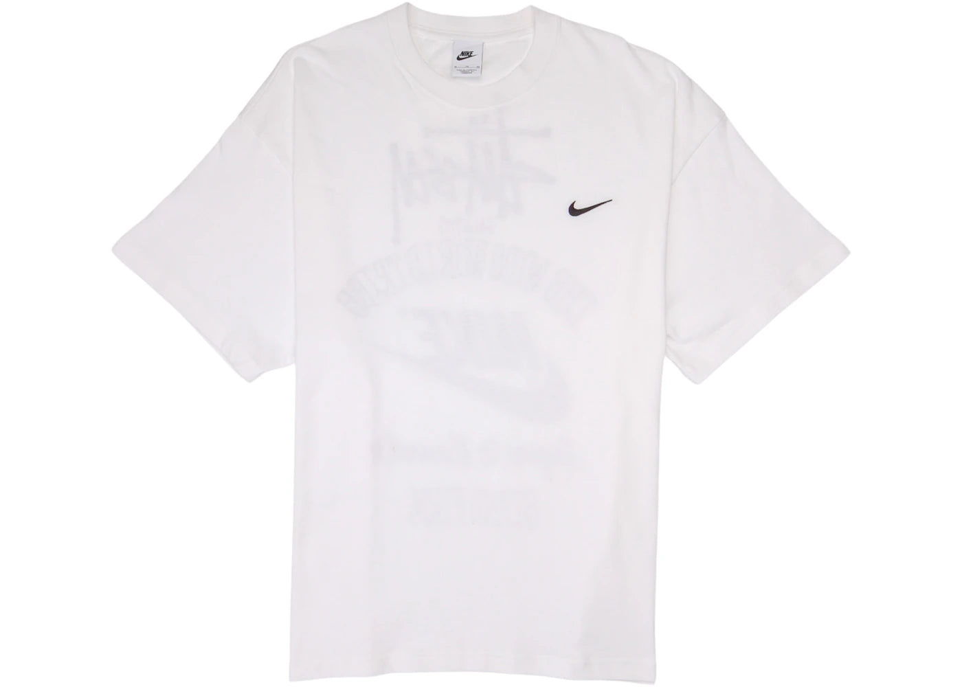 nike x stussy the wide world tribe t-shirt white