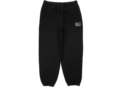 nike x stussy washed sweatpants black