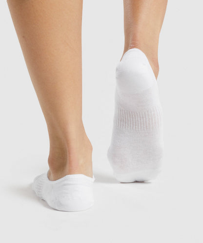 Women's Gymshark No Show Socks 3Pk White