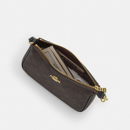 Coach Nolita 19 In Signature Canvas Silver Sand Taupe