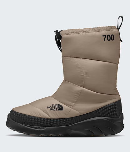 The North Face Nuptse Traction Booties Mushroom Grey