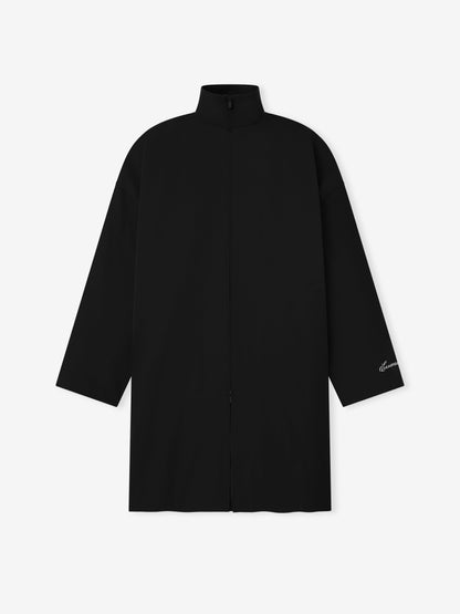 Essentials Sporty Nylon High Neck Jacket Jet Black