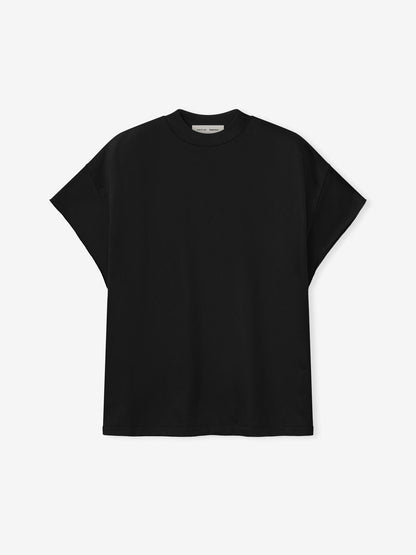 Essentials Satin Fleece 90S Muscle Tee Vintage Black