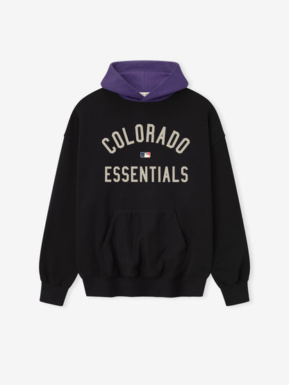 Essentials Rockies Sport Hoodie Vintage Black/Purple Reign
