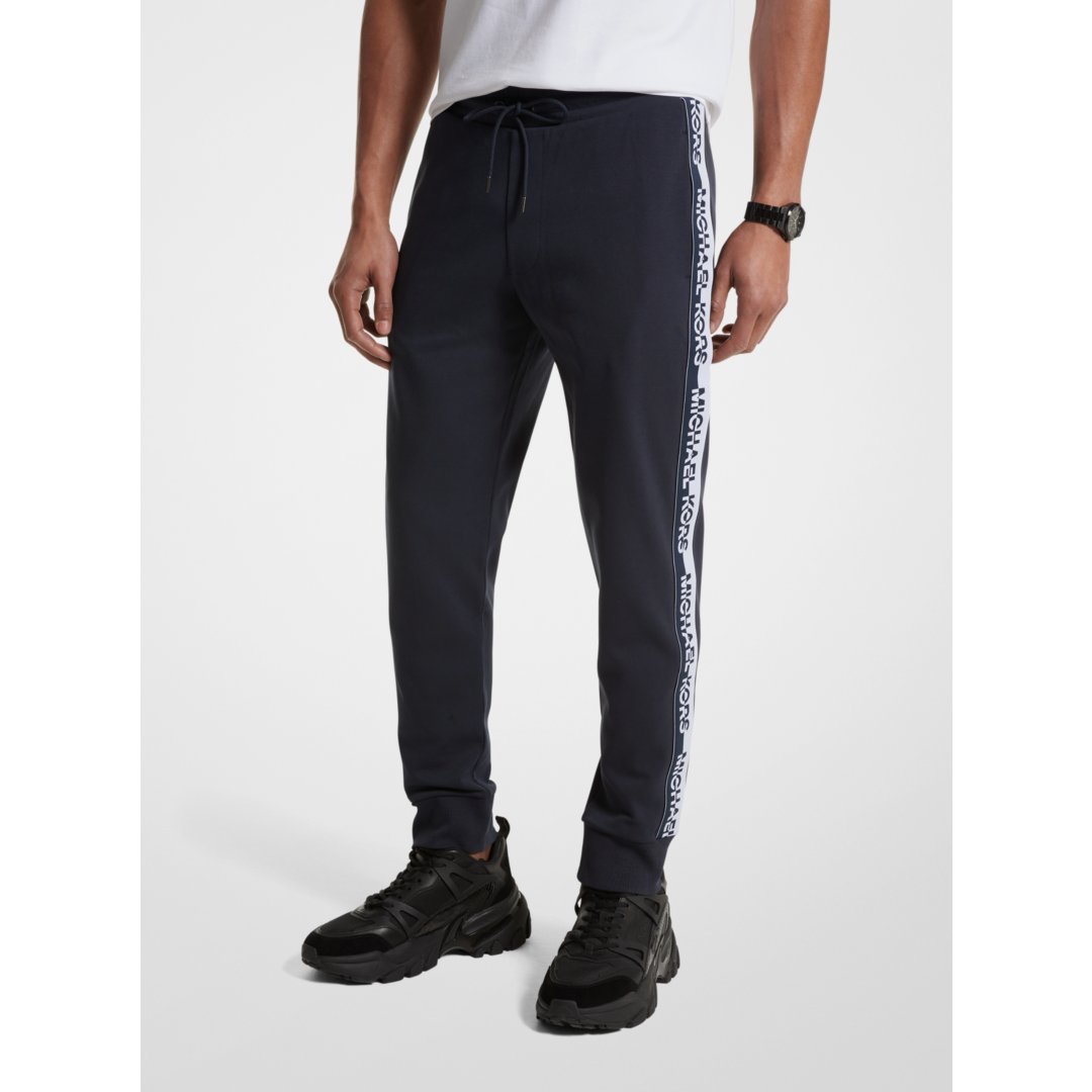 Michael Kors Logo Tape Cotton Blend Joggers MIDNIGHT
