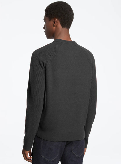 Michael Kors Wool Blend Crewneck Sweater BLACK