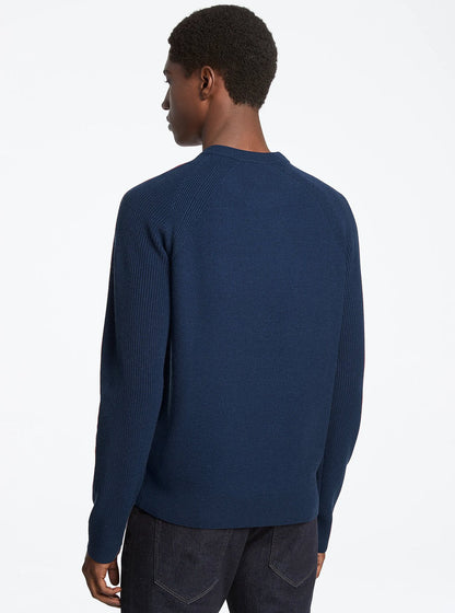 Michael Kors Wool Blend Crewneck Sweater MIDNIGHT