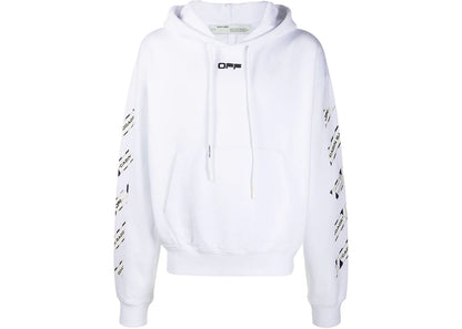 off-white airport tape arrows diag hoodie white