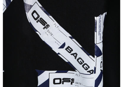 off-white airport tape zip up hoodie black
