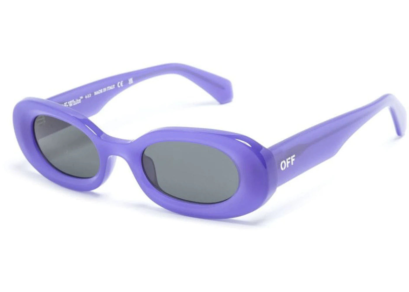 Off-White Amalfi Oval Sunglasses Purple Grey (Oeri087F23Pla0013707)