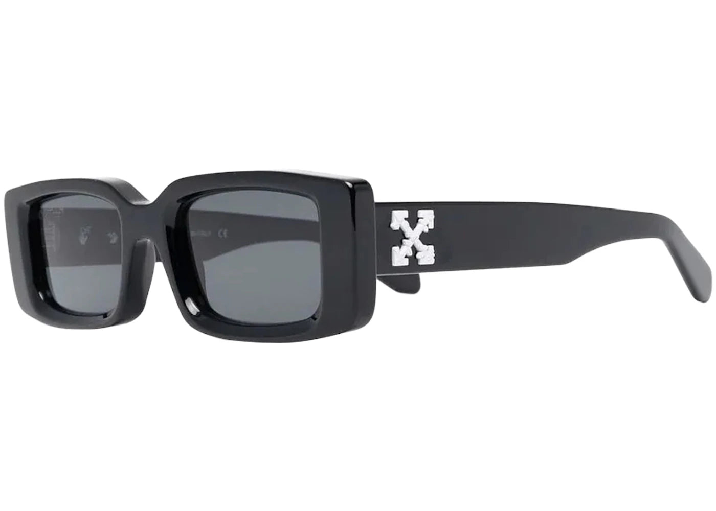 off-white arthur square frame sunglasses black/white ss22 (oeri016c99pla0011007)