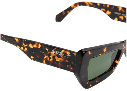 off-white aurora sunglasses havana green (oeri137f24pla0016055)