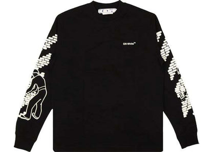off-white bricks skate l/s t-shirt black/white