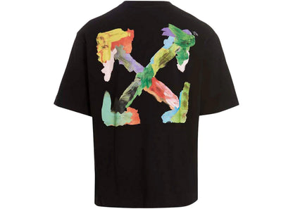 off-white brush arrows over skate s/s tee black/multi
