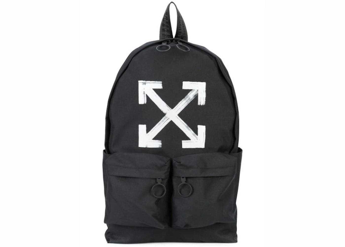 Off-White Brushed Arrows Backpack Black White