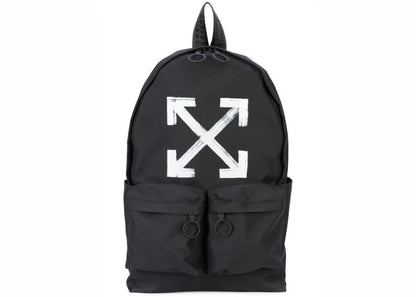 Off-White Brushed Arrows Backpack Black White