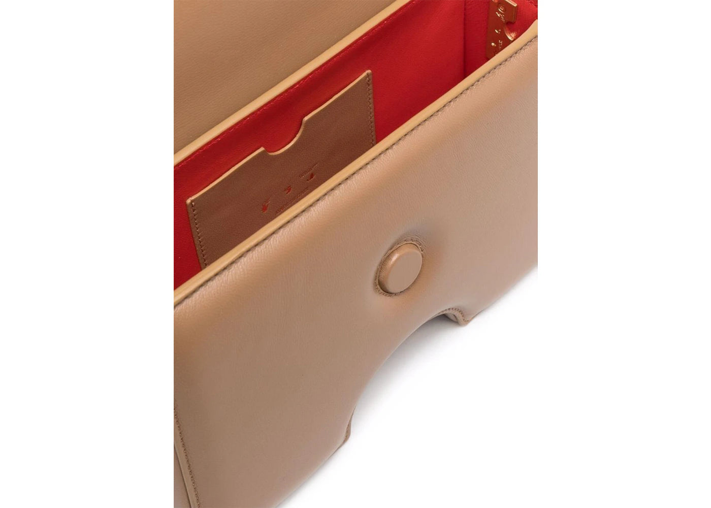 off-white burrow-22 shoulder bag camel brown