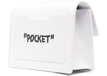 off-white "cash inside" ss22 jitney bag white/black