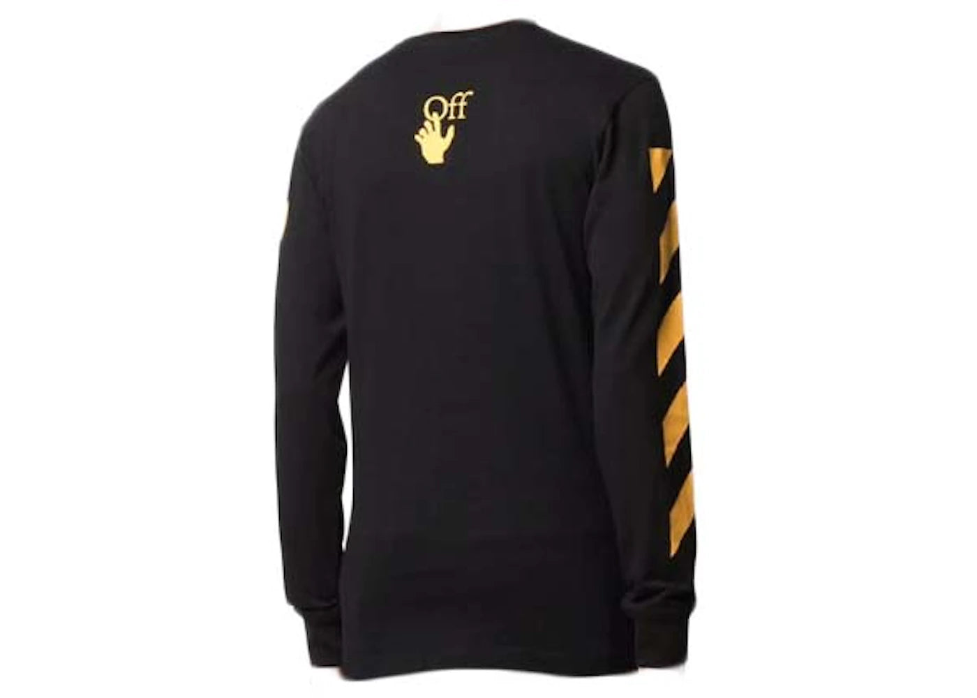 off-white carav painting l/s tee black