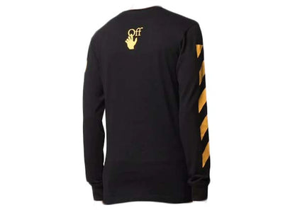 off-white carav painting l/s tee black