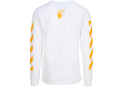 off-white caravaggio saint jerome writing print longsleeve t-shirt white/yellow/black
