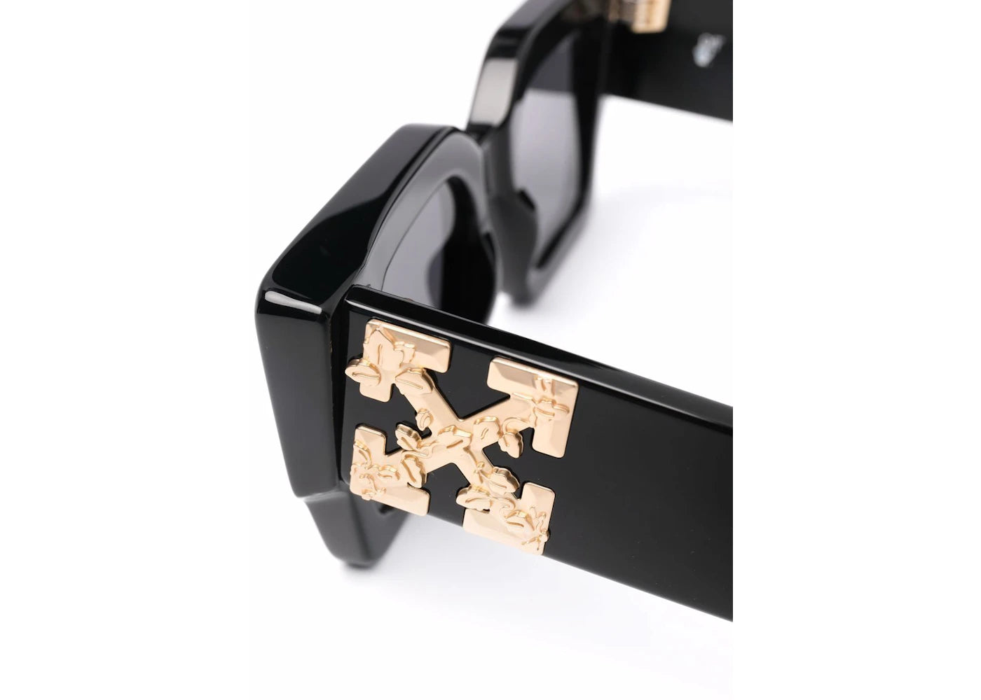 off-white catalina rectangular frame sunglasses black dark grey gold (oeri003y21pla0011007   oeri003c99pla0011007) No Find