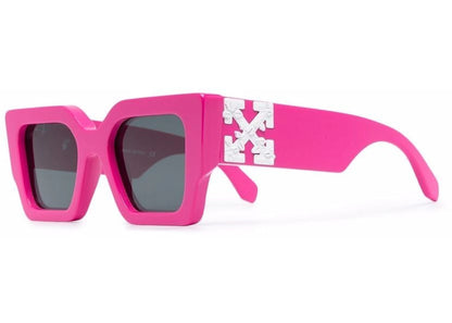Off-White Catalina Rectangular Frame Sunglasses Fuchsia Dark Grey White (Oeri003Y21Pla0013207   Oeri003C99Pla0016807)