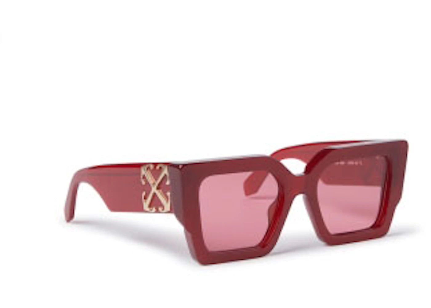 off-white catalina square sunglasses burgundy (oeri128s24pla0012828-fr)