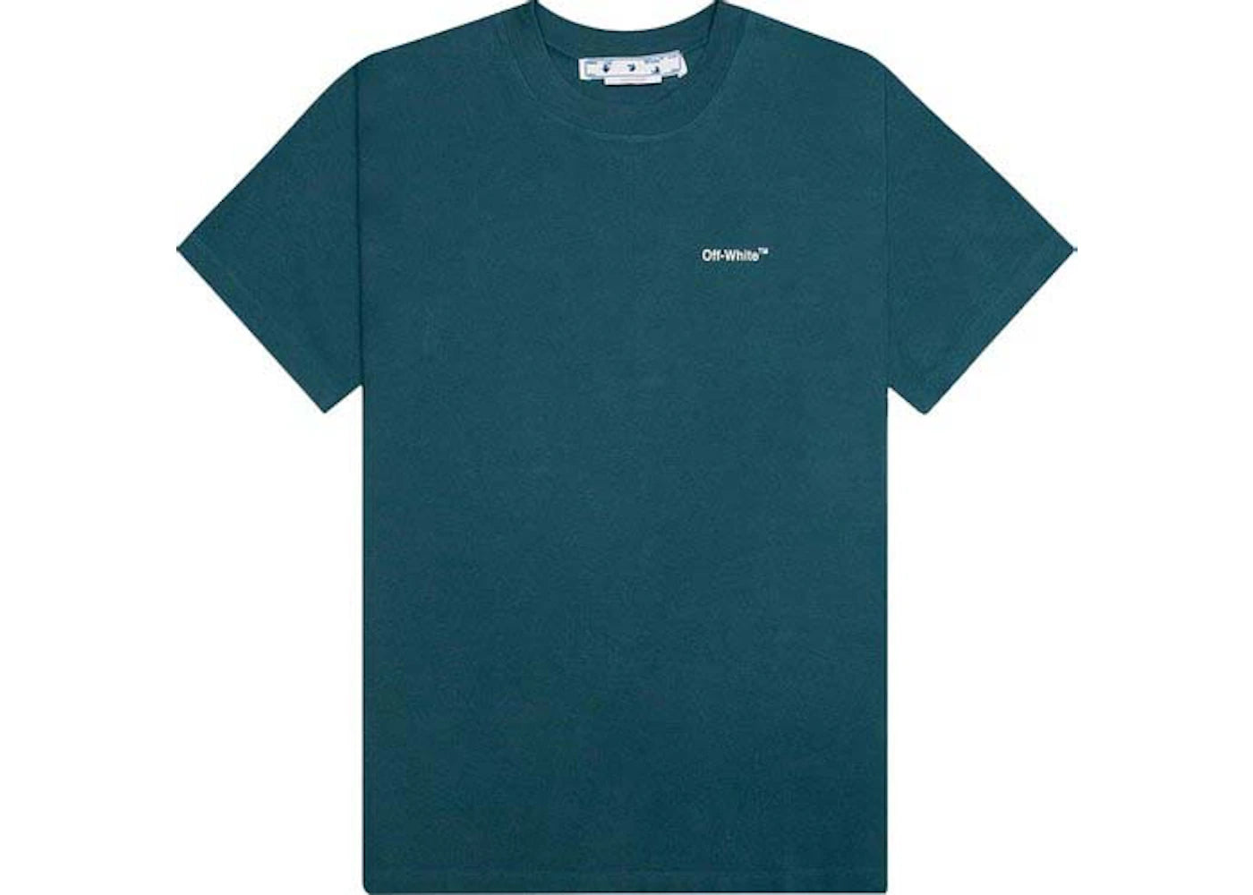 off-white chain arr slim s/s t-shirt duck green