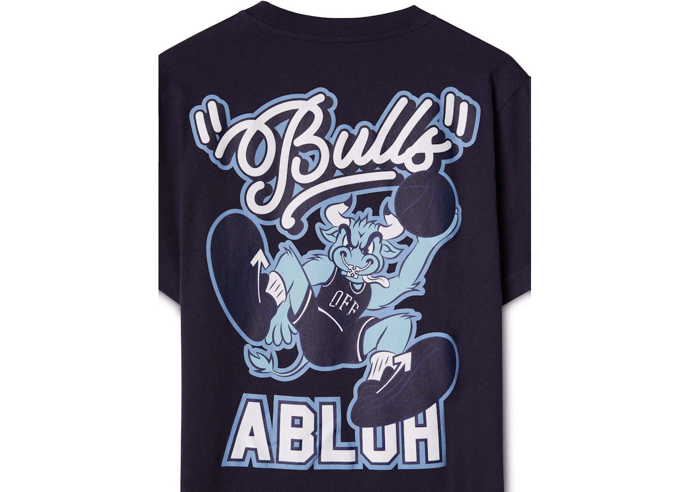 off-white chicago bulls t-shirt navy/white/light blue