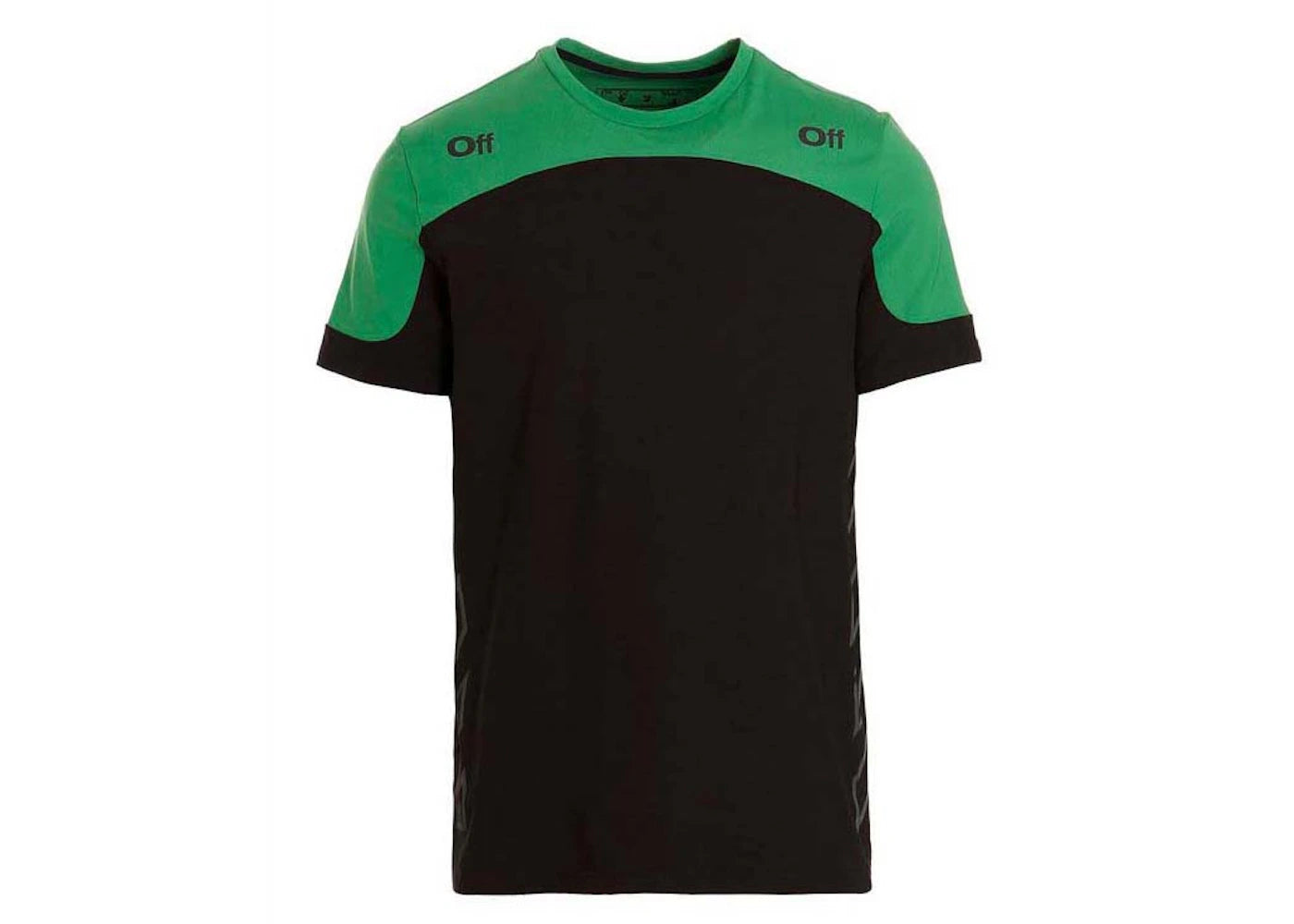 off-white diag outline block sport tee black