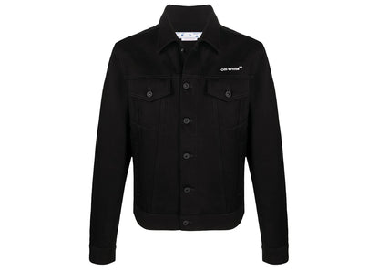 off-white diag-stripe denim jacket black/white