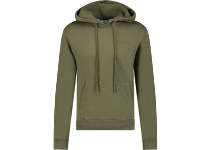 off-white diag tab hoodie army green