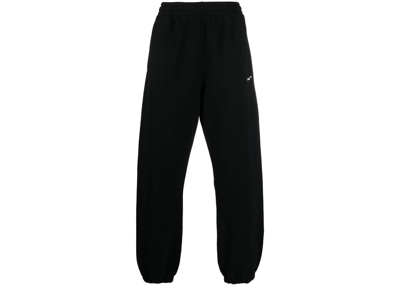 off-white diagonal helvetica slim sweatpants black/white