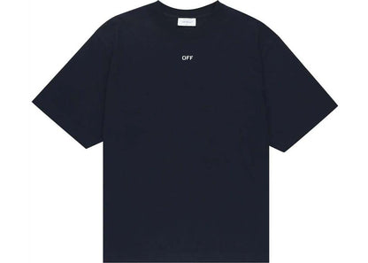 off-white double moon arrow s/s tee navy/white