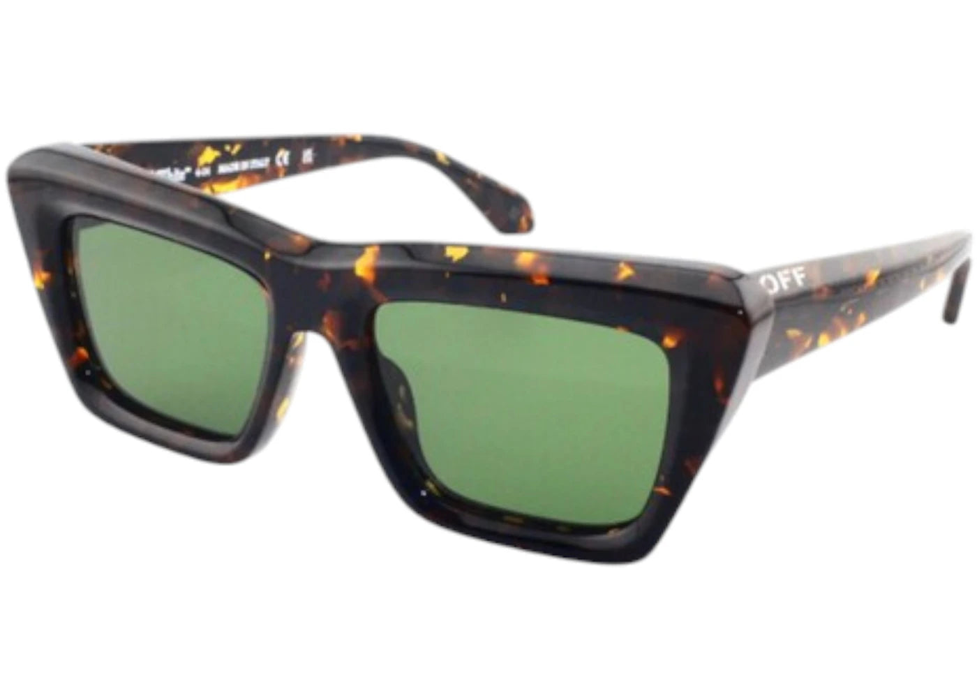 off-white hampton sunglasses havana green (oeri13lf24pla0016055-fr)