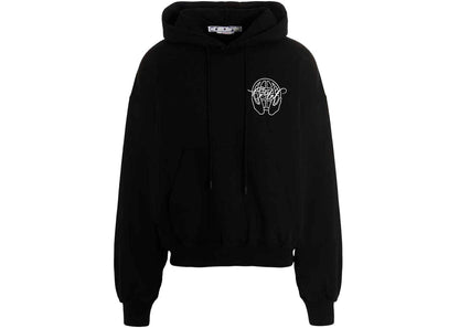 off-white hand arrow boxy hoodie black/white