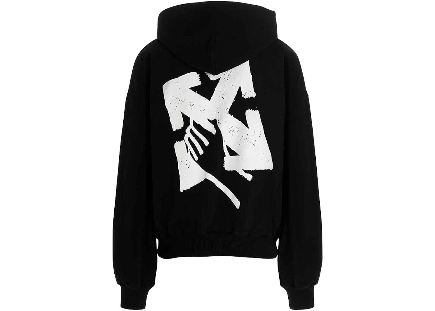 off-white hand arrow boxy hoodie black/white