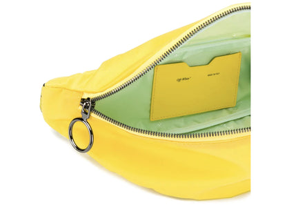 off-white industrial-strap belt bag yellow
