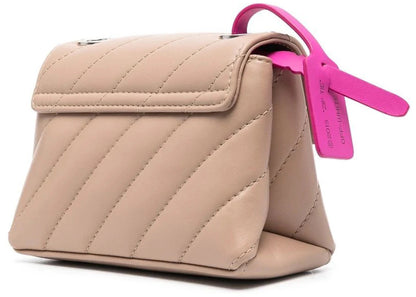 off-white jackhammer 17 crossbody bag sand beige/pink