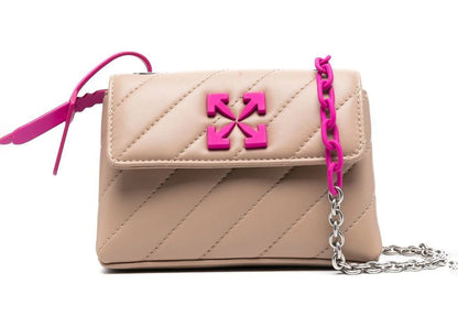 off-white jackhammer 17 crossbody bag sand beige/pink
