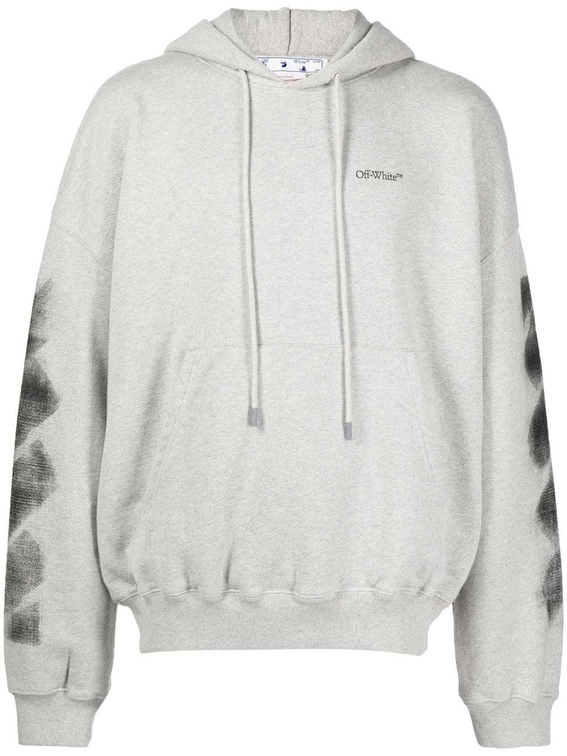 Off-White Jumbo Arrow Boxy Hoodie Melange