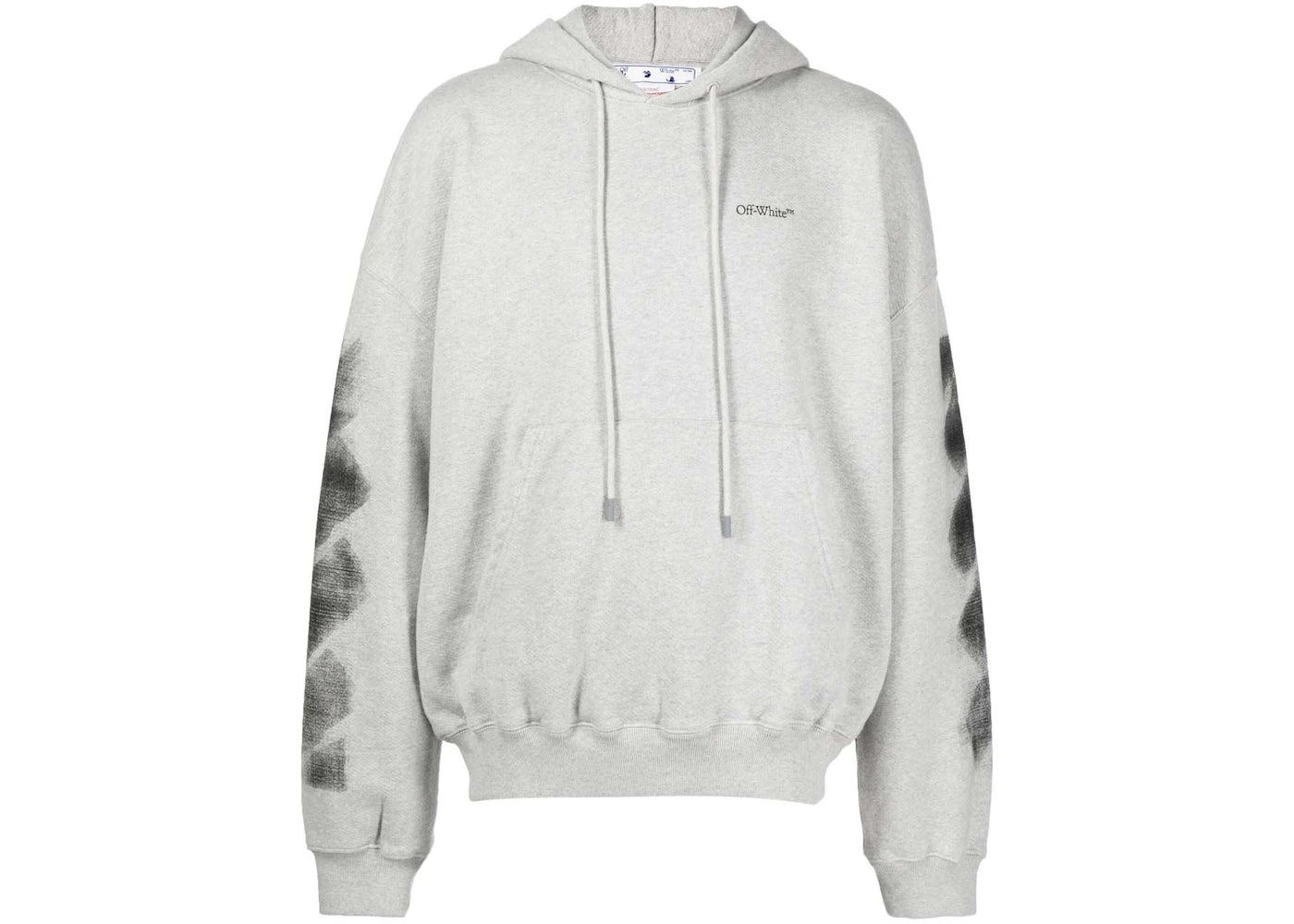 off-white jumbo arrow boxy hoodie melange