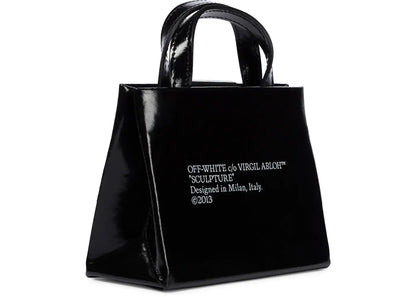 Off-White Leather Tote Box Bag Black