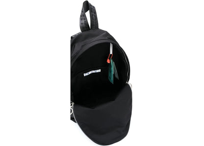 off-white logo print backpack black 