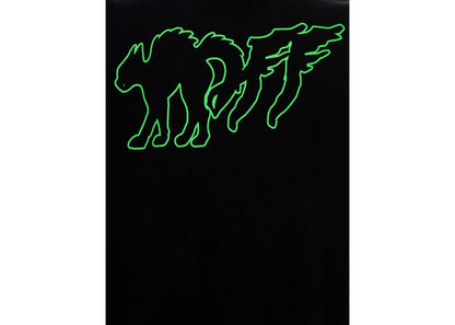 off-white mad cat t-shirt black/green