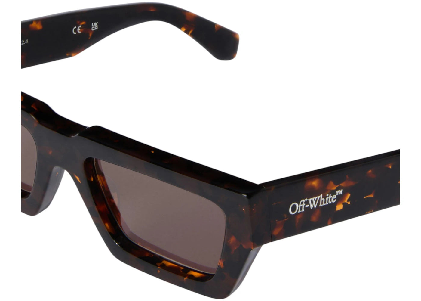 off-white manchester sunglasses havana/dark grey (oeri129c99pla0016007)