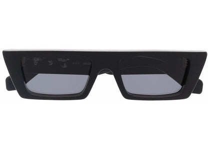 off-white marfa rectangular frame sunglasses black/dark grey/white (oeri010y21pla0011007)